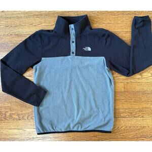North Face Boys' Black And Gray Fleece Size 18-20